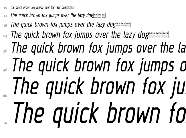 Megi Sans font waterfall